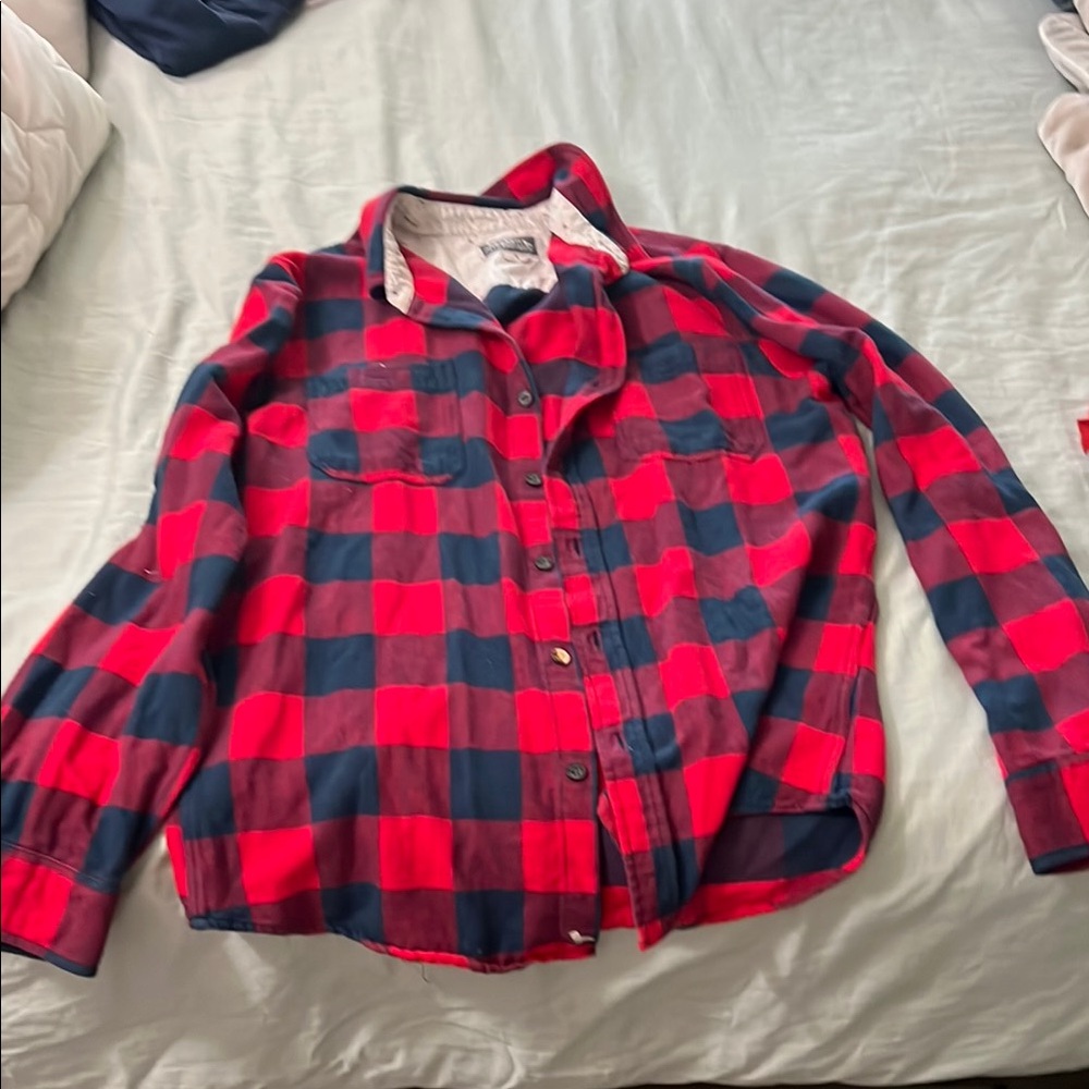 Kids Red and Black Plaid Shirt